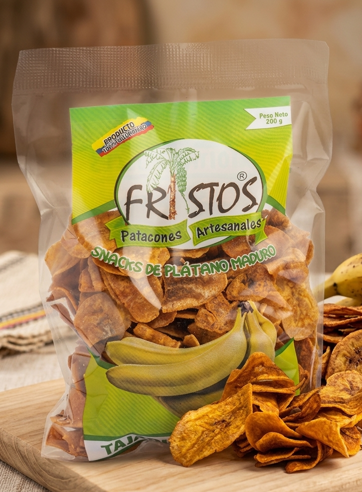 Tajaditas de Plátano Maduro x 200g